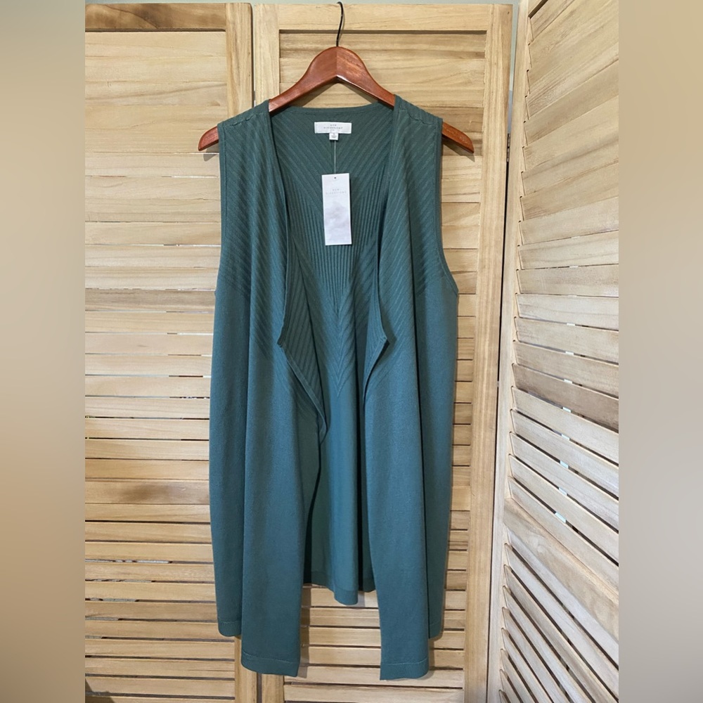 Smoky teal sweater vest